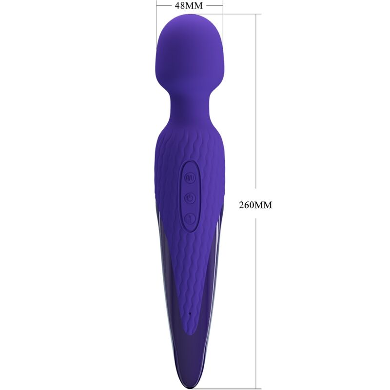 PRETTY LOVE Antony – Wand-Vibrator mit Wärmefunktion, violett