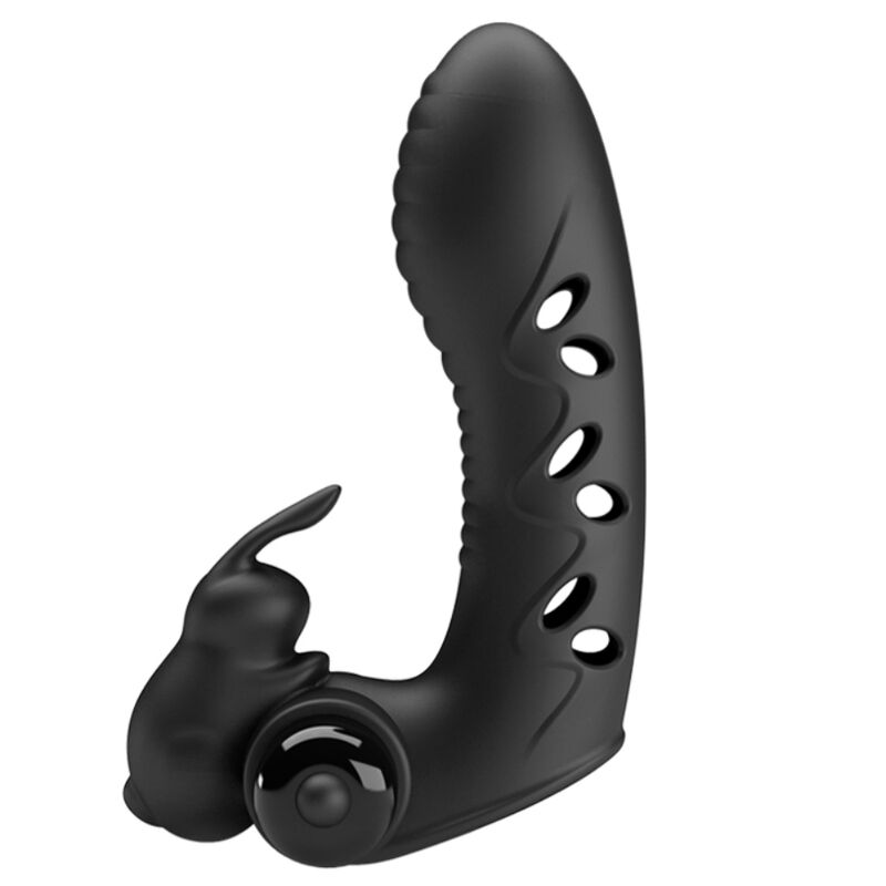 PRETTY LOVE – Vance Rabbit-Fingervibrator, 10 Modi, Schwarz