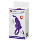 PRETTY LOVE – ANELLO VIBRATORE I CONIGLIO PER PENE VIOLA
