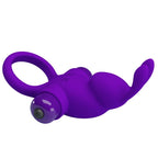 PRETTY LOVE – ANELLO VIBRATORE I CONIGLIO PER PENE VIOLA