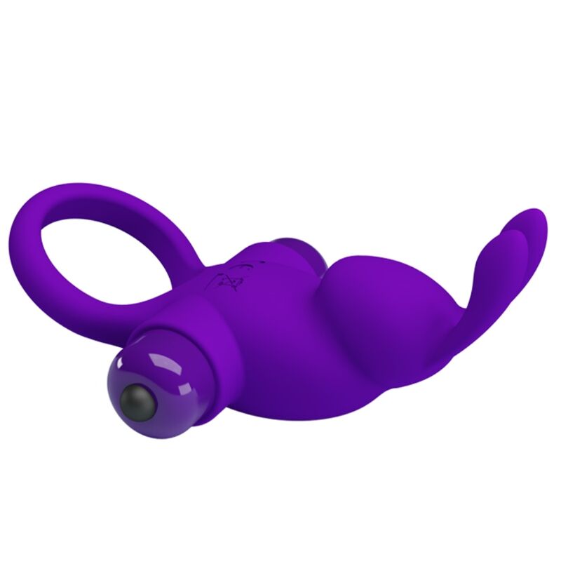 PRETTY LOVE – ANELLO VIBRATORE I CONIGLIO PER PENE VIOLA