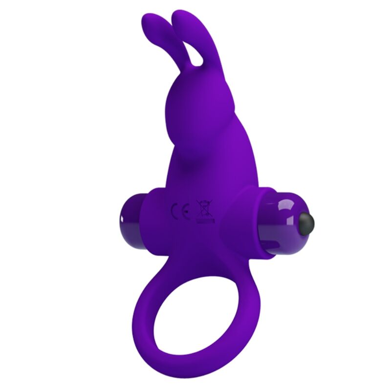 PRETTY LOVE – ANELLO VIBRATORE I CONIGLIO PER PENE VIOLA