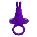 PRETTY LOVE – ANELLO VIBRATORE I CONIGLIO PER PENE VIOLA