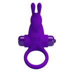 PRETTY LOVE – ANELLO VIBRATORE I CONIGLIO PER PENE VIOLA