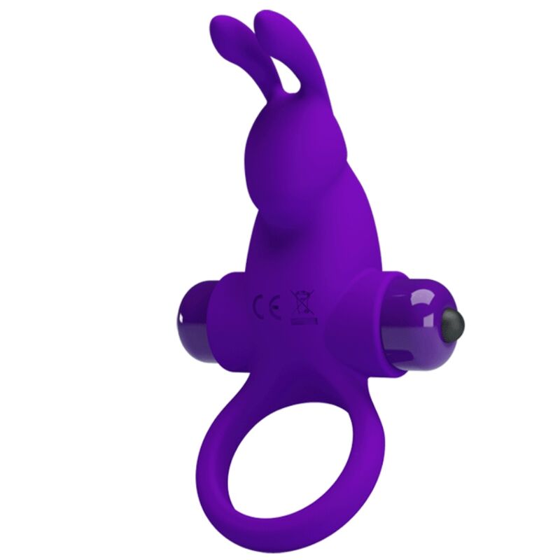 PRETTY LOVE – ANELLO VIBRATORE I CONIGLIO PER PENE VIOLA