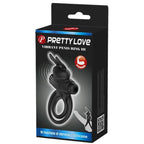 PRETTY LOVE – ANELLO VIBRATOR III RABBIT PER PENE NERO