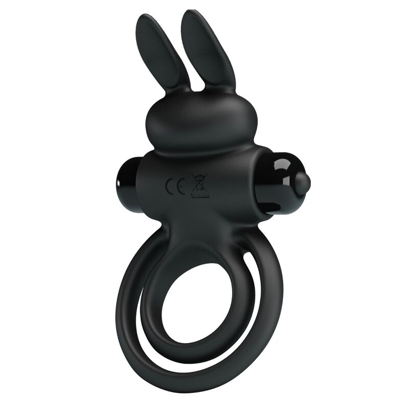 PRETTY LOVE – ANELLO VIBRATOR III RABBIT PER PENE NERO