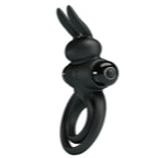 PRETTY LOVE – ANELLO VIBRATOR III RABBIT PER PENE NERO