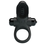 PRETTY LOVE – Vibrationsring II mit Klitoris-Kugel, Schwarz