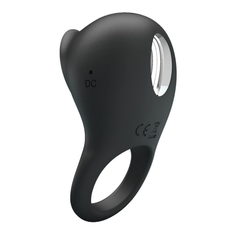 PRETTY LOVE – ANELLO VIBRANTE PER PENE CON LINGUA NERA
