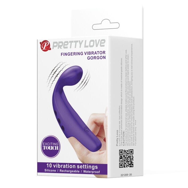 PRETTY LOVE – Gorgon Fingervibrator, 10 Modi, Lila