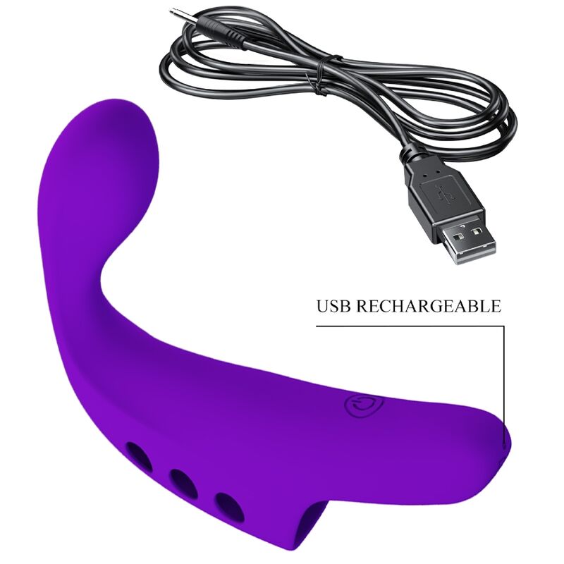 PRETTY LOVE – Gorgon Fingervibrator, 10 Modi, Lila
