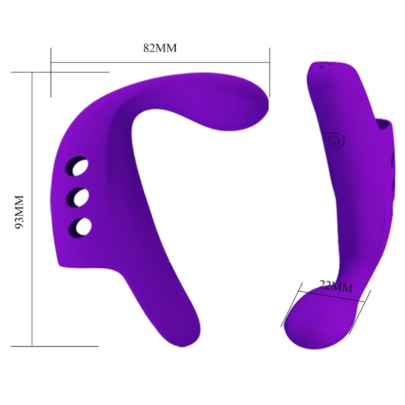 PRETTY LOVE – Gorgon Fingervibrator, 10 Modi, Lila