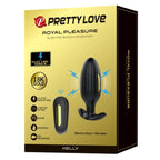 Pretty Love Kelly – Analplug mit Vibration und Elektrostimulation, Schwarz