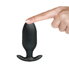 Pretty Love Kelly – Analplug mit Vibration und Elektrostimulation, Schwarz