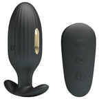 Pretty Love Kelly – Analplug mit Vibration und Elektrostimulation, Schwarz