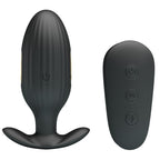 Pretty Love Kelly – Analplug mit Vibration und Elektrostimulation, Schwarz