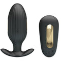 Pretty Love Kelly – Analplug mit Vibration und Elektrostimulation, Schwarz