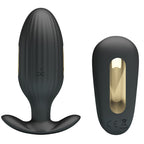 Pretty Love Kelly – Analplug mit Vibration und Elektrostimulation, Schwarz