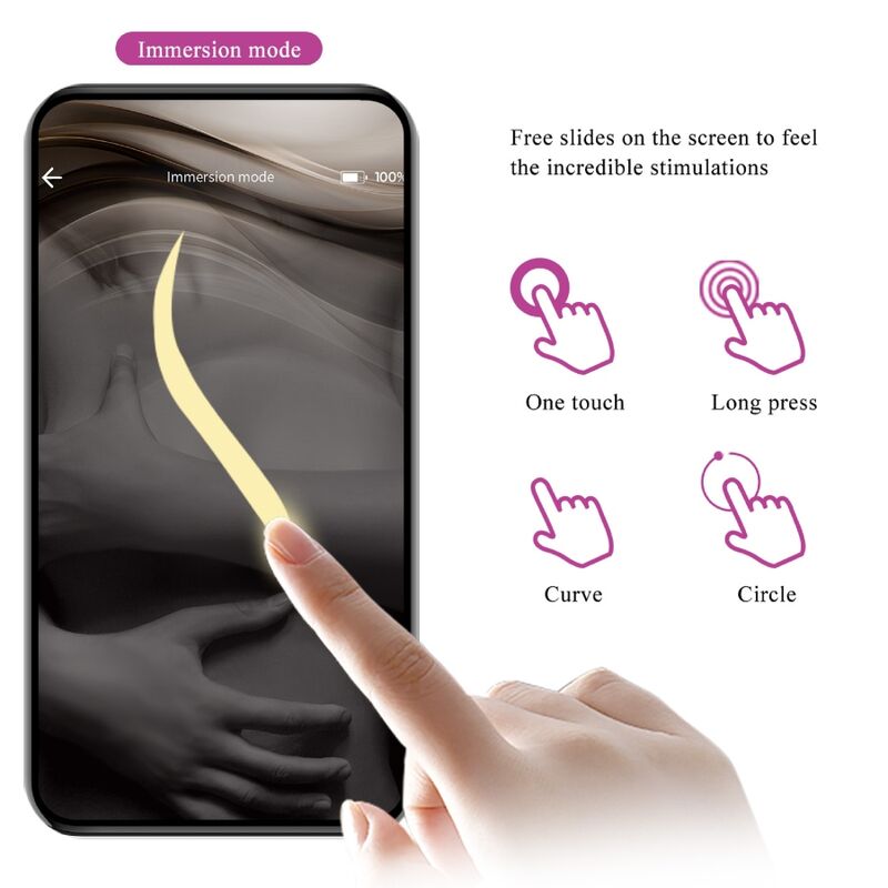 PRETTY LOVE Nymphe – App-gesteuertes Vibrations-Ei, lila