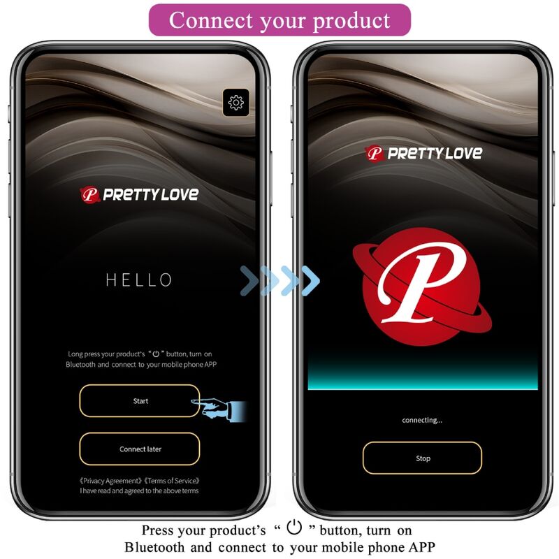 PRETTY LOVE Nymphe – App-gesteuertes Vibrations-Ei, lila