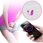 PRETTY LOVE Nymphe – App-gesteuertes Vibrations-Ei, lila