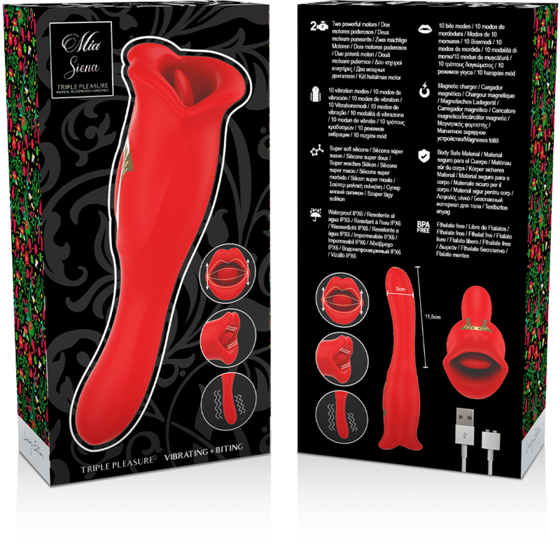 MIA Siena – Stimulator mit Vibrations- und Beissfunktion