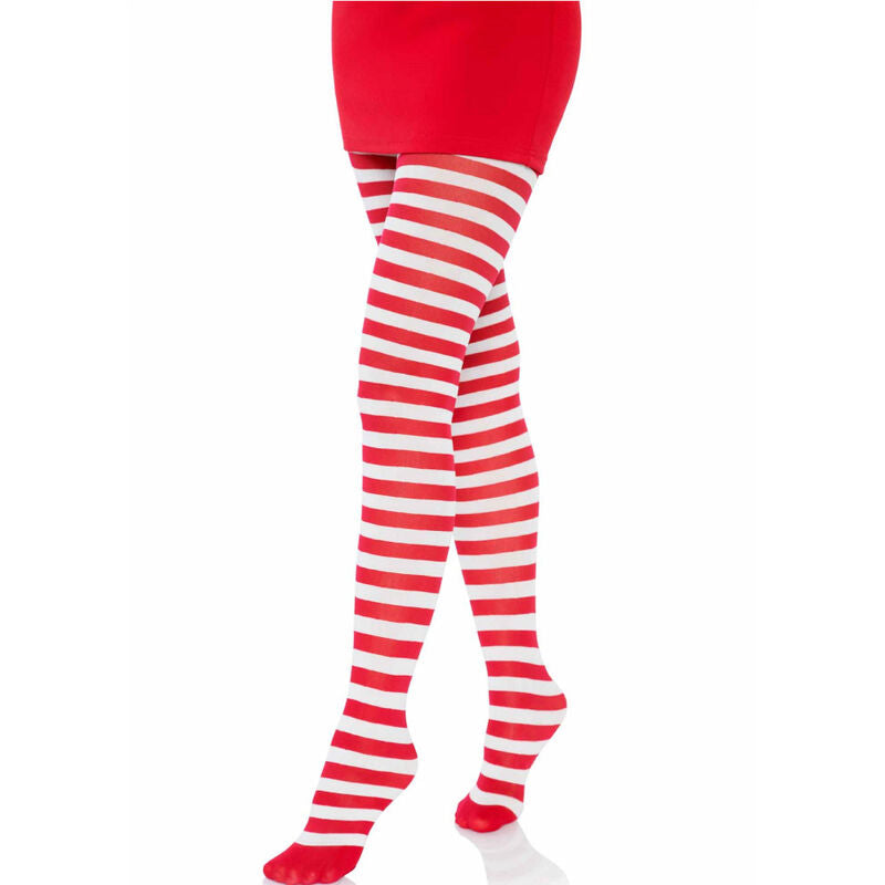 LEG AVENUE – COLLANT A RIGHE BIANCO/ROSSO