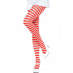 LEG AVENUE – COLLANT A RIGHE BIANCO/ROSSO