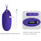 PRETTY LOVE Berger – Vibrationsei mit Fernbedienung, violett