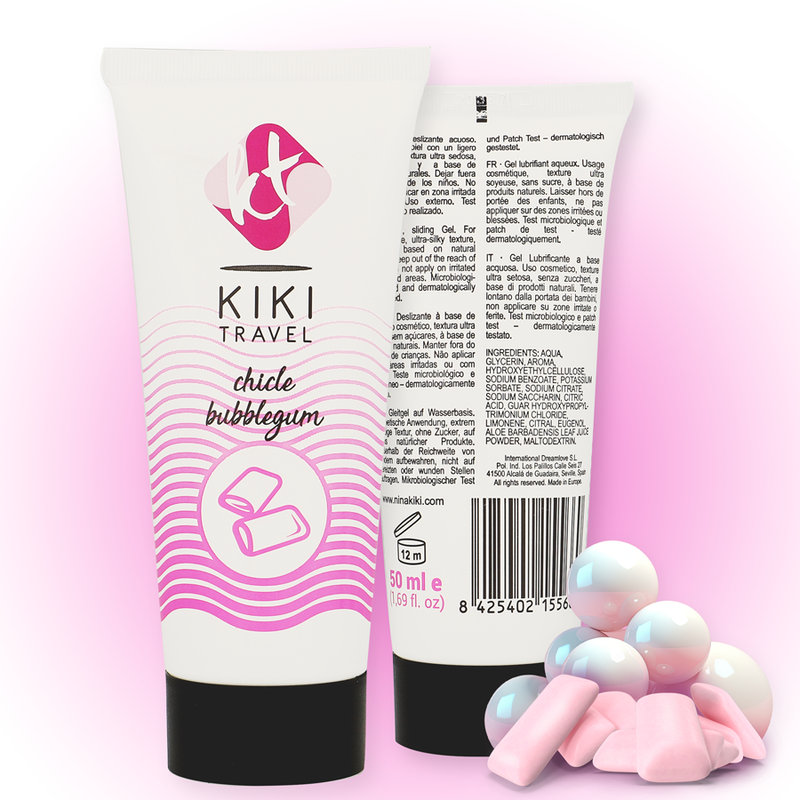 KIKÍ TRAVEL Strawberry Gum – Fragola  lubrificante 50 ml