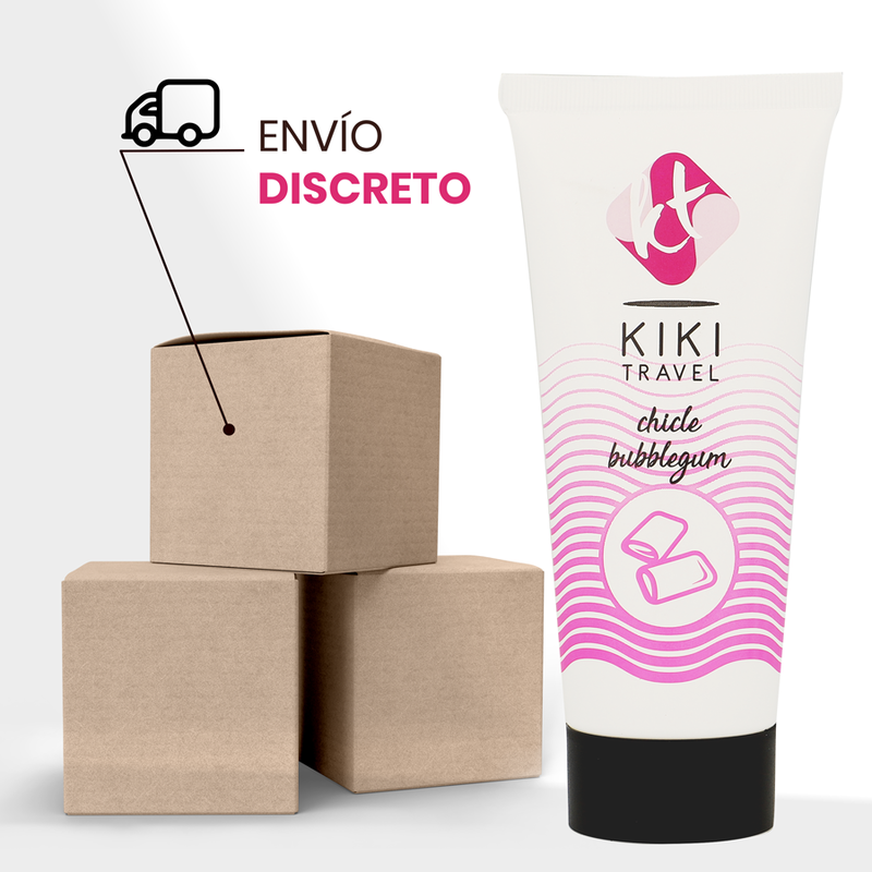 KIKÍ TRAVEL Strawberry Gum – Lubrifiant gomme fraise 50 ml