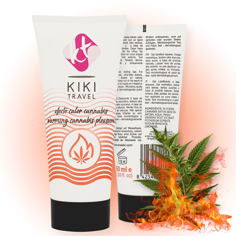 KIKÍ TRAVEL Cannabis – Lubrificante effetto caldo 50 ml