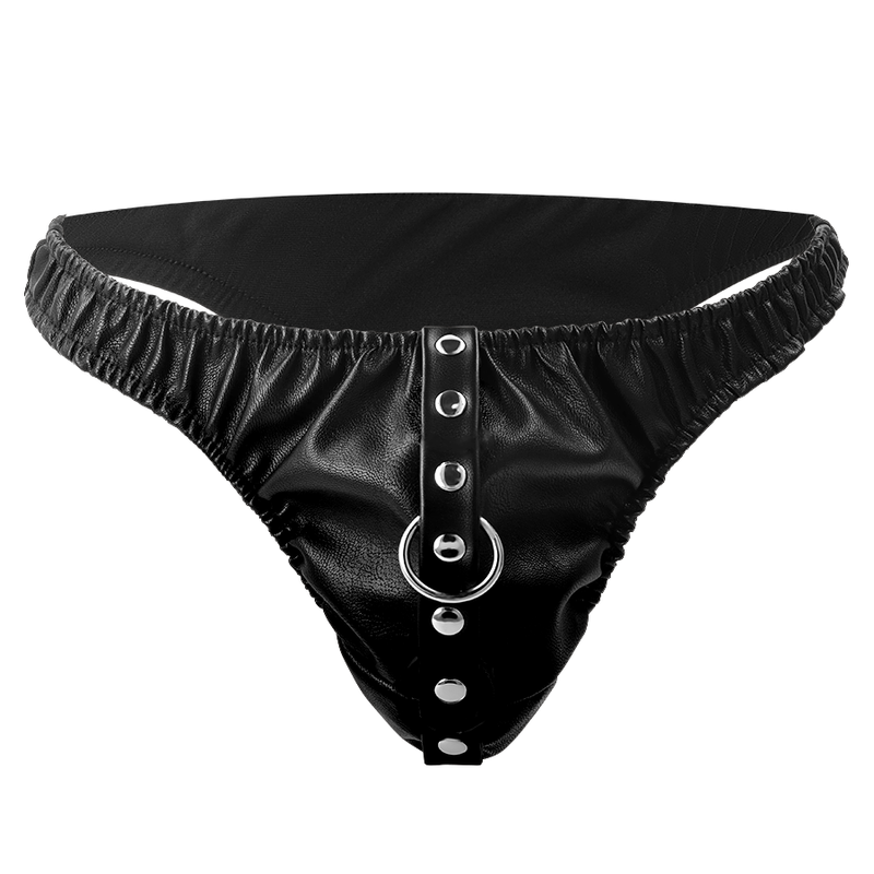 DARKNESS BONDAGE – Submission-Tanga mit Metallkette