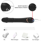 ARMONY – VIBRATORE DILDO IN SILICONE NERO