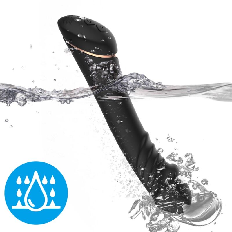 ARMONY – VIBRATORE DILDO IN SILICONE NERO