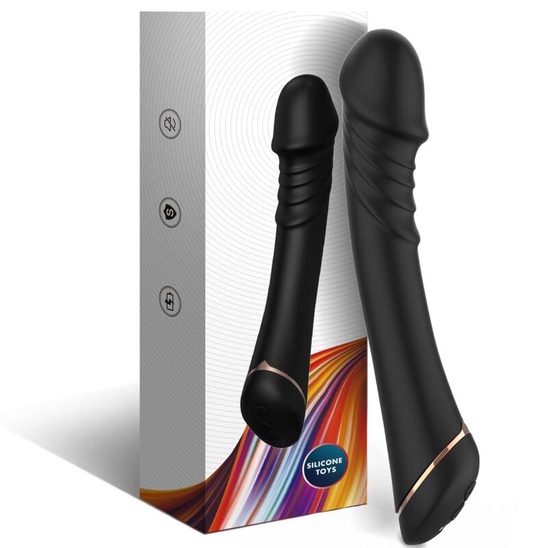 ARMONY – VIBRATORE DILDO IN SILICONE NERO