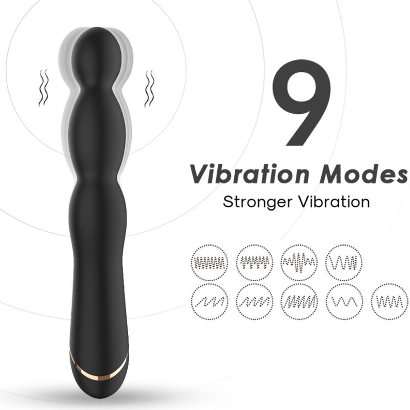 ARMONY Bambu – Vibrator mit verstellbarem Hals, Schwarz