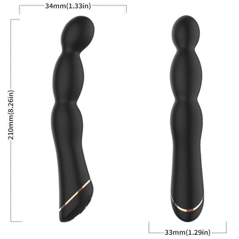ARMONY – VIBRATORE BAMBU REGOLABILE NERO