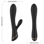 ARMONY – Rabbit-Vibrator aus Silikon, Schwarz