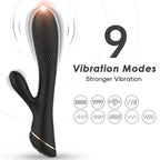 ARMONY – Rabbit-Vibrator aus Silikon, Schwarz