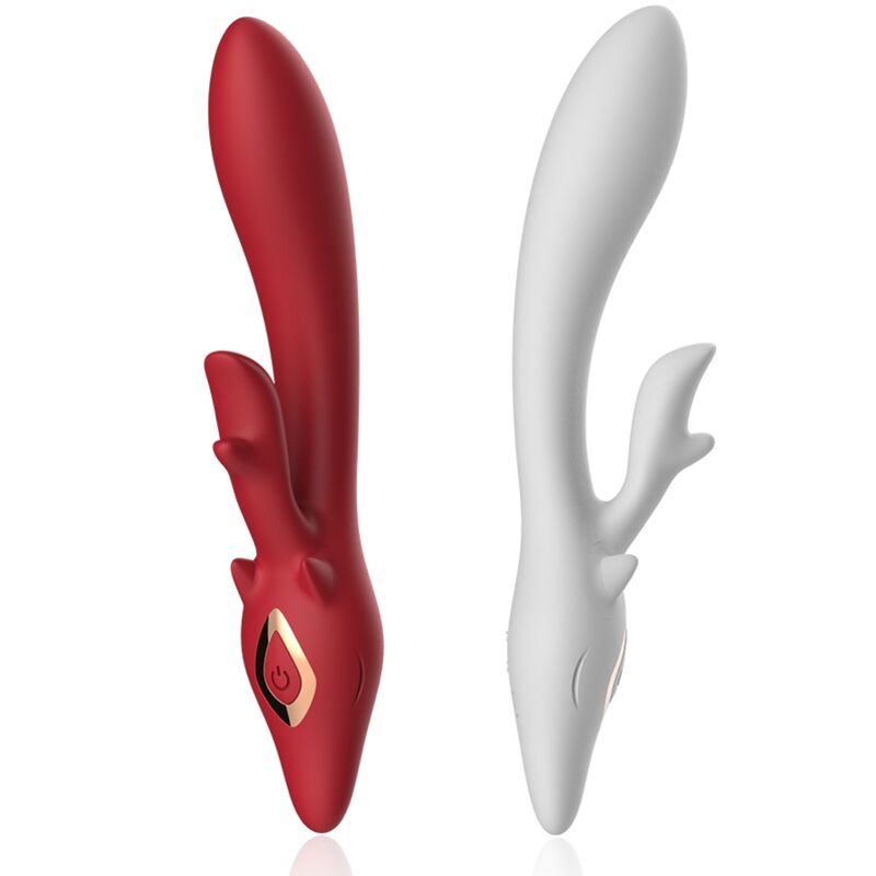 ARMONY – VIBRATORE ELK RABBIT CURVO ROSSO