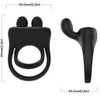 ARMONY – ANELLO VIBRATORE RABBIT NERO
