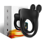 ARMONY – ANELLO VIBRATORE RABBIT NERO