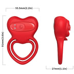ARMONY – RING VIBRATOR HEART RED