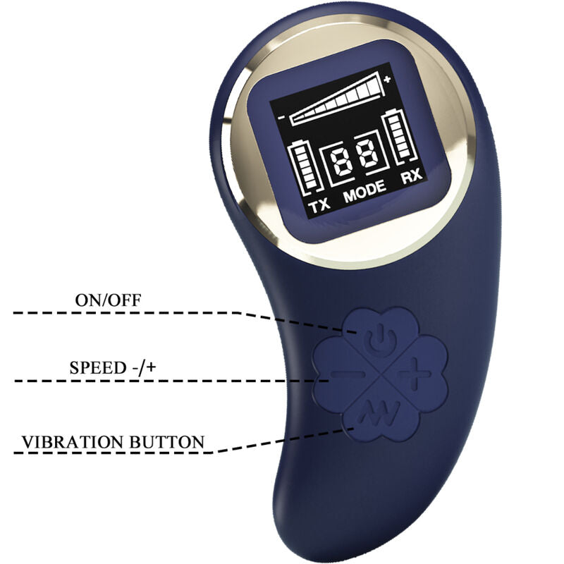 PRETTY LOVE – TELECOMANDO UOVO VIBRANTE MINA BLU