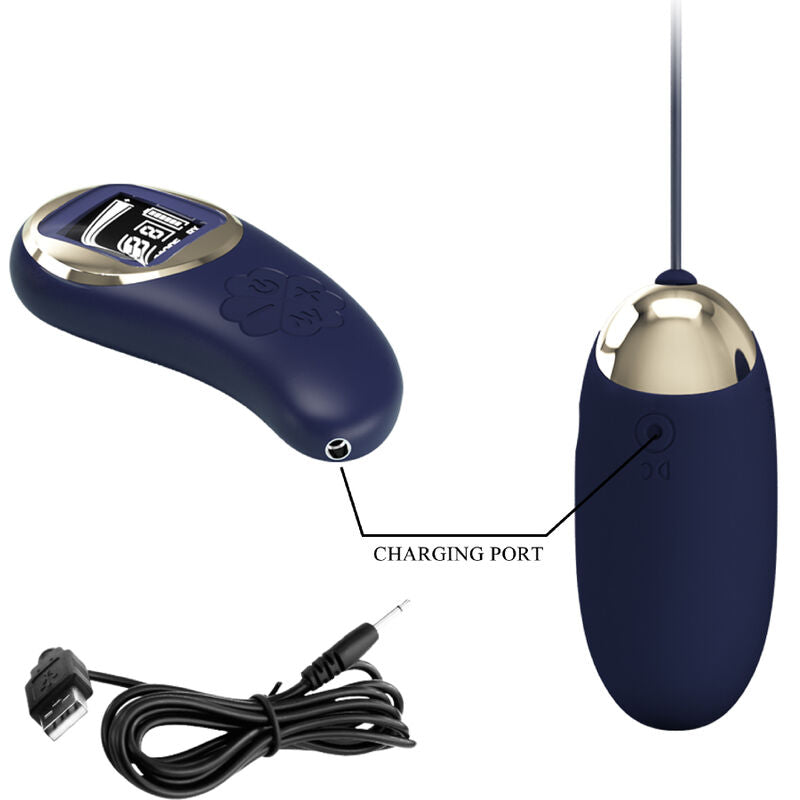 PRETTY LOVE – TELECOMANDO UOVO VIBRANTE MINA BLU