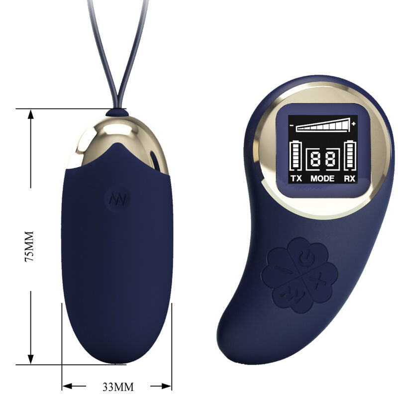 PRETTY LOVE – TELECOMANDO UOVO VIBRANTE MINA BLU
