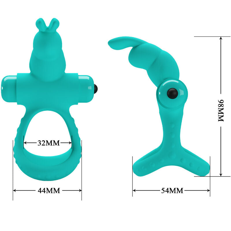 PRETTY LOVE – ANELLO VIBRATORE CONIGLIO VERDE FIGGY