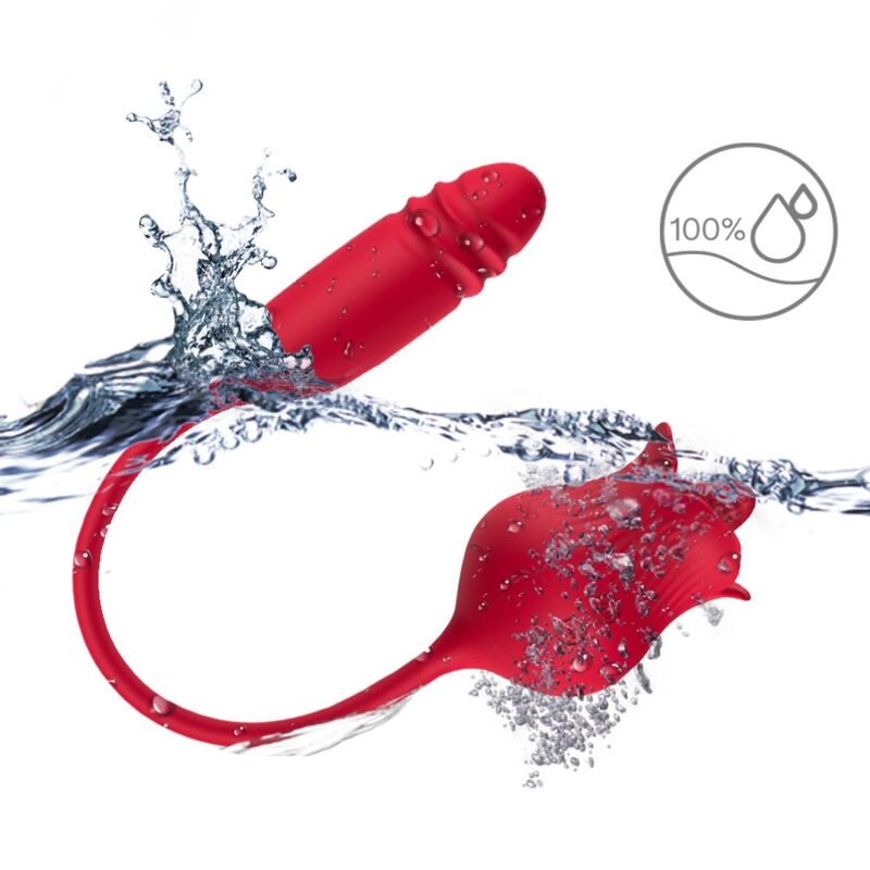 ARMONY Roselip – Leck- und Vibrations-Klitorisstimulator, Rot